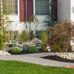 Landscaping and Waterfall