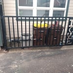 Gate in the resting position