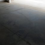 Crack in new garage floor and through out slab