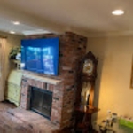 Brick Fireplace