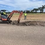 Reece Golf Center road work and paving