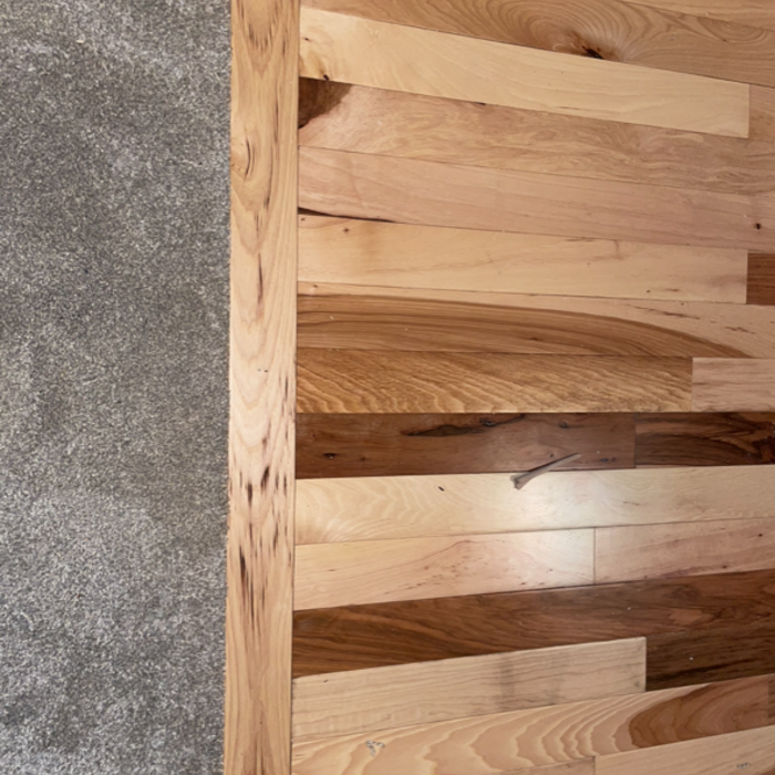 beautfiul turnboard transition to carpet