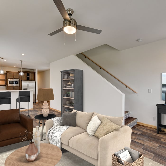 Virtually Staged Living Room