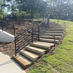 Planting and stairs