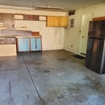 Removing old cabinets and lighting