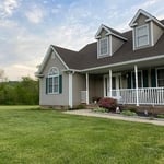 New 6” white gutters and downspouts