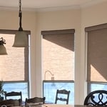 Roller Blinds - Light filtering and electronic.