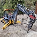 Breaking rocks!