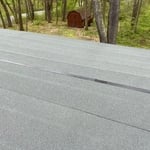 Replaced flat roof in portage lake