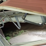 Inside view of damaged door