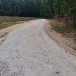 Rock driveway