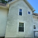 Aluminum siding before