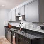 Two-tone Gray and Black Kitchen