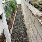 Retaining wall build