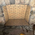 Brick firebox rebuild