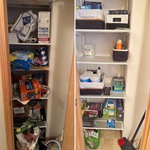 Closet organization and cleaning