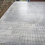 Stamp concrete driveway