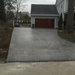 Stamp concrete driveway