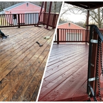 Deck Power Wash, Strip, and Painting
