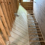 Foam trimmed flush for drywall install