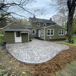 Final product , power washed , sawcut and sealed ,