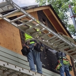 removed old siding