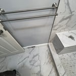 Towel rack installed