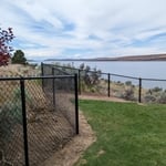 4' Black Chain Link