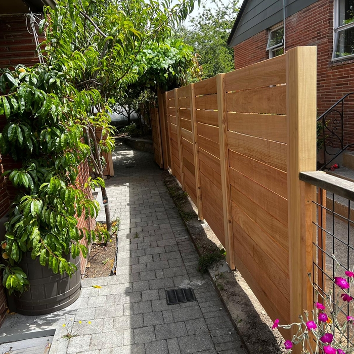 Horizontal Cedar Fence