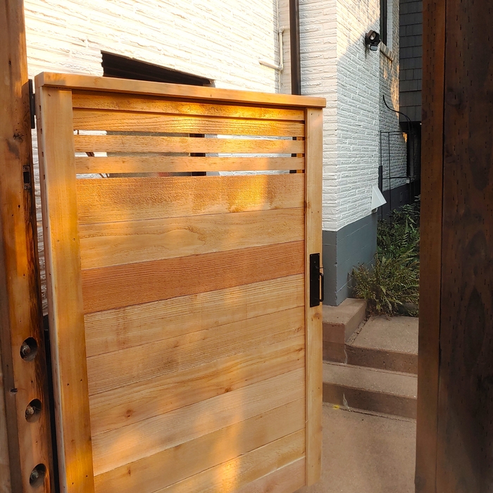 Custom Cedar Gate 
