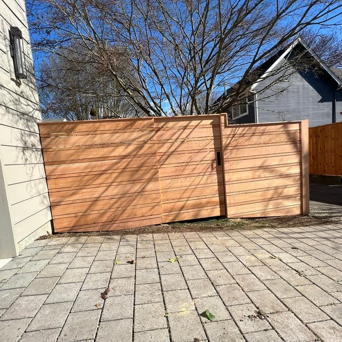 Wooden Horizontal Fence 