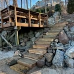 After - Installation of Stone Step Treads