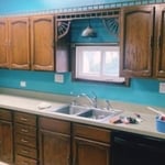 Cabinet refinished