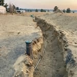Water line trenching
