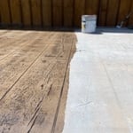 Mocha brown wood stamped