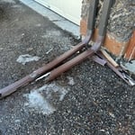 Downspout Repair Before