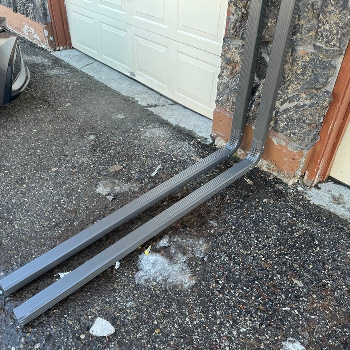 Downspout Repair After