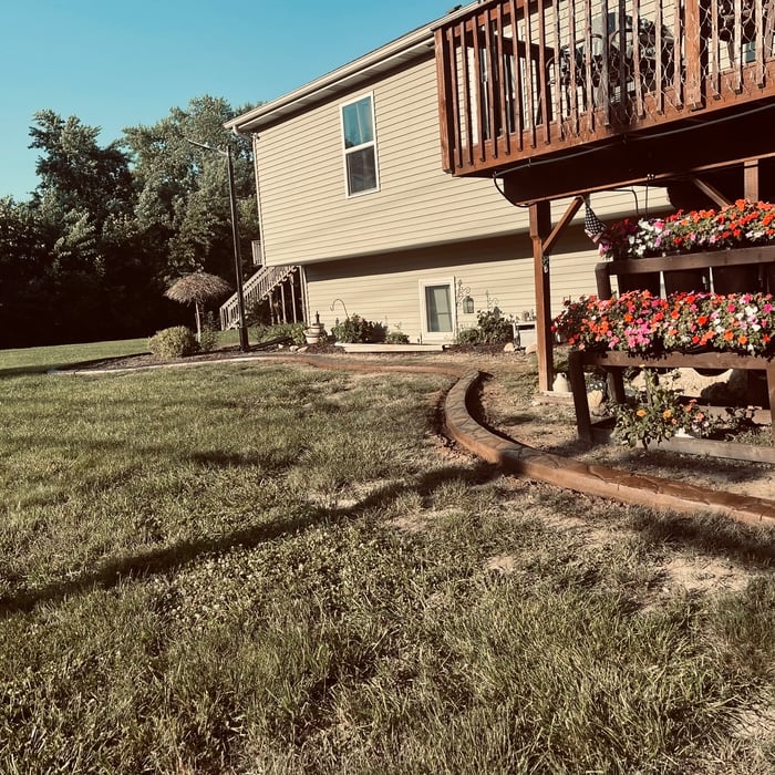 Along Backside and Deck of Home - After
