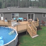 Custom Backyard Pool Deck
