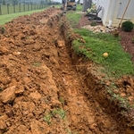 Ditch line cut