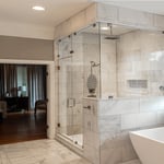Steam Shower Enclosure Brush Nickel