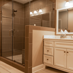 3 Pane Brush Nickel Frameless