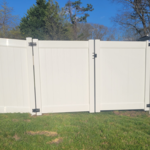 White Semi Privacy Vinyl Fence