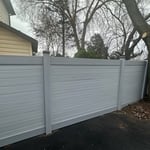 Driftwood Semi Privacy Vinyl Fence