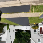 Asphalt driveway sealing