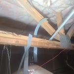 Truss webs and bottom chord damage
