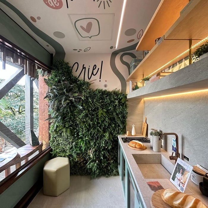 Kitchen wallpaper - Wall and ceiling