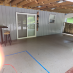 Finished product of the rear patio.