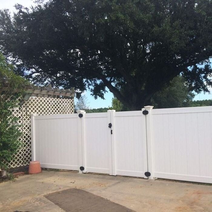 White PVC Full Privacy