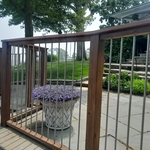 IPE and Stainless Steel Picket, Pool Fence